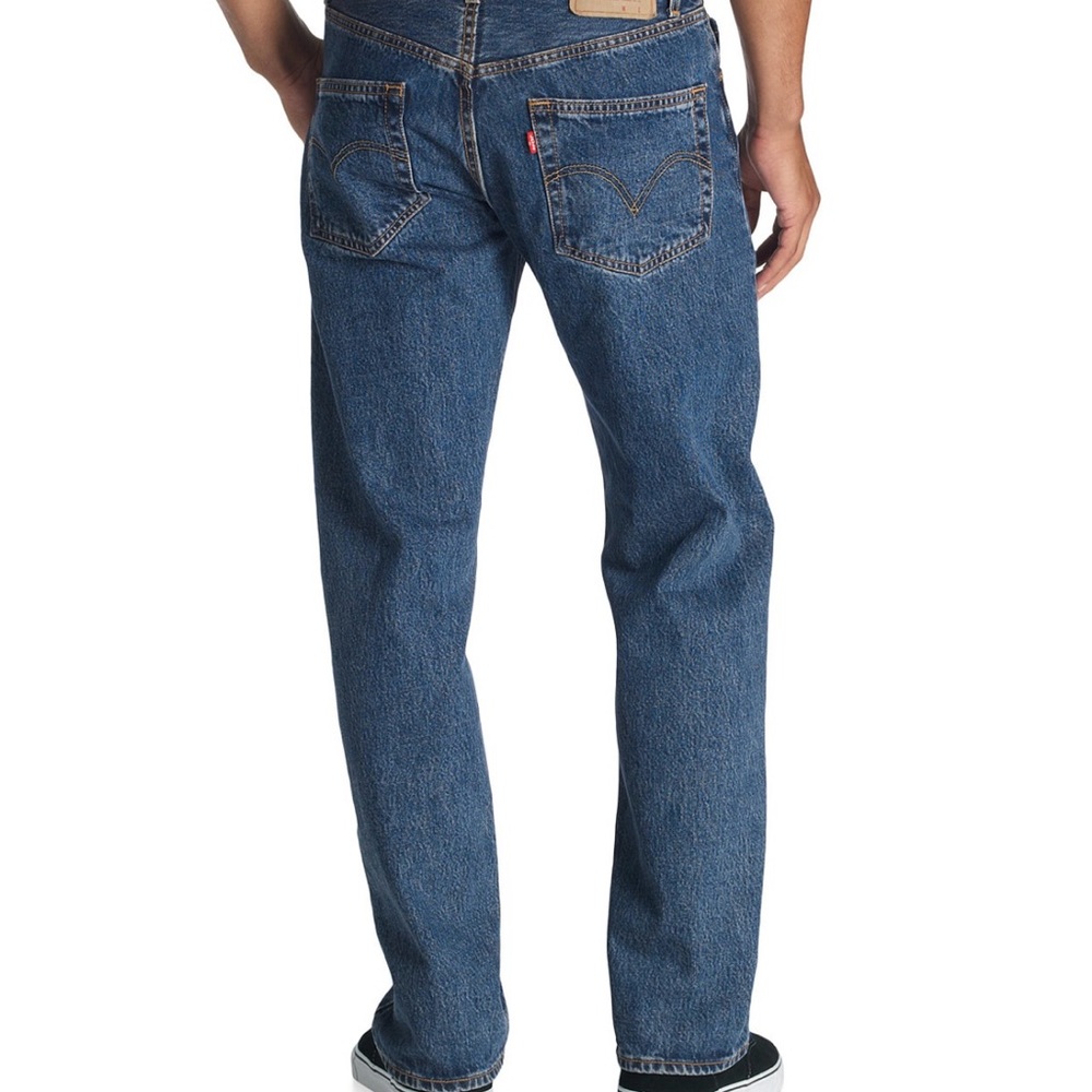 Levi's 501’s classic Straight Jeans Stonewashed 36/32 - Picture 3 of 6